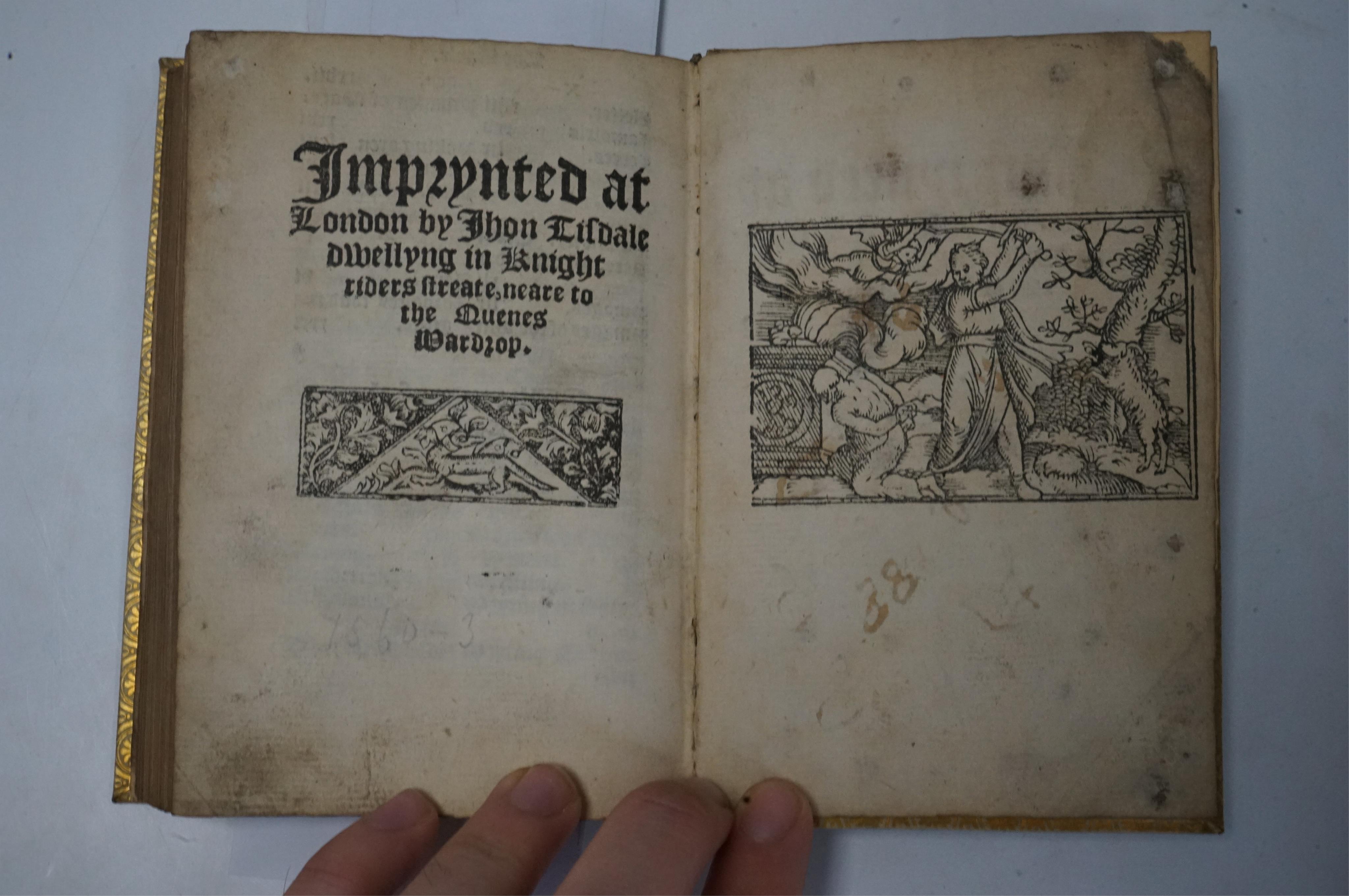 [Polydore Vergil]. (De Inventoribus Rerum). An Abridgemente of the Notable Worke of Polydore Virgile. Conteining the deuisers and fyrste fynders onte aswell (sic) of antyquities, artes, ministeries ... as of the rites, a